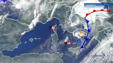 Photo of Meteo: vento e ultime piogge al Sud. Maltempo nel weekend delle Palme