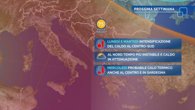 Photo of Caldo in aumento al Centro-Sud e Isole! Forte maltempo in arrivo al Nord