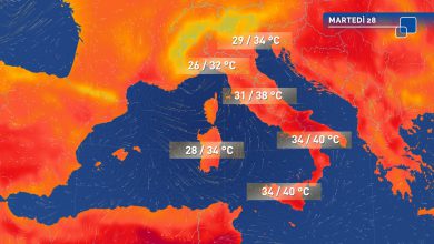 Photo of Meteo: rischio nubifragi al Nord e clima sempre molto caldo al Sud