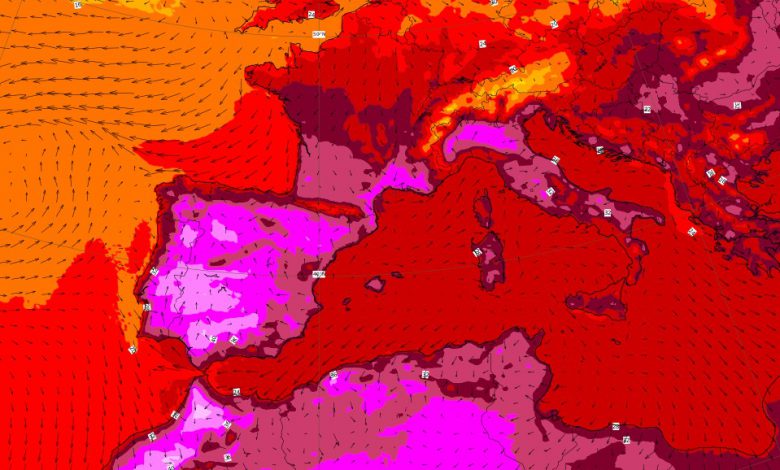 caldo 40 gradi oggi dove