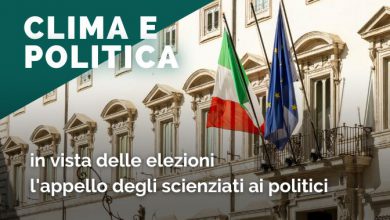Photo of Elezioni, l’appello degli scienziati ai politici: «Italia a rischio, il clima sia in cima all’agenda»