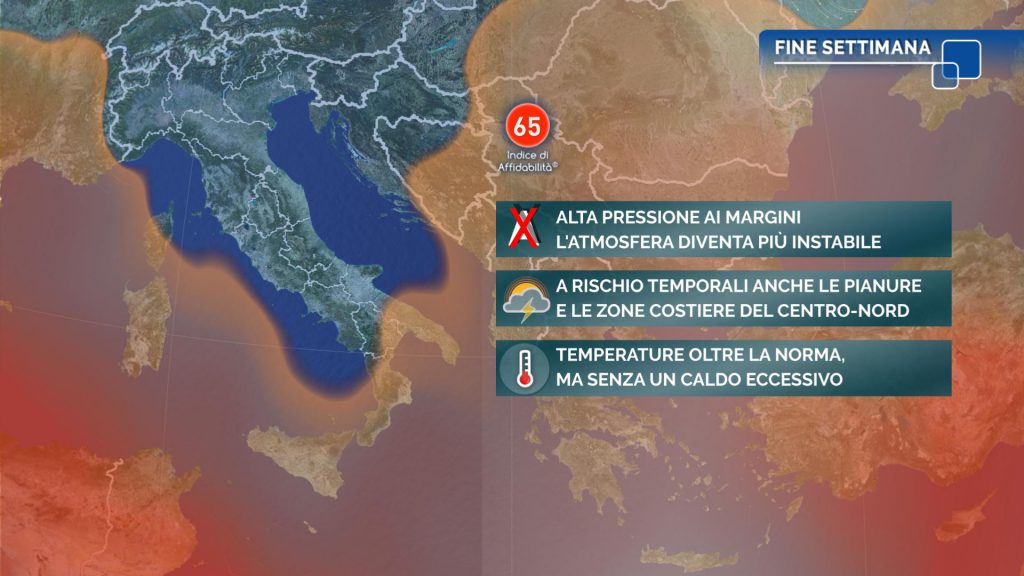 temporali in arrivo meteo