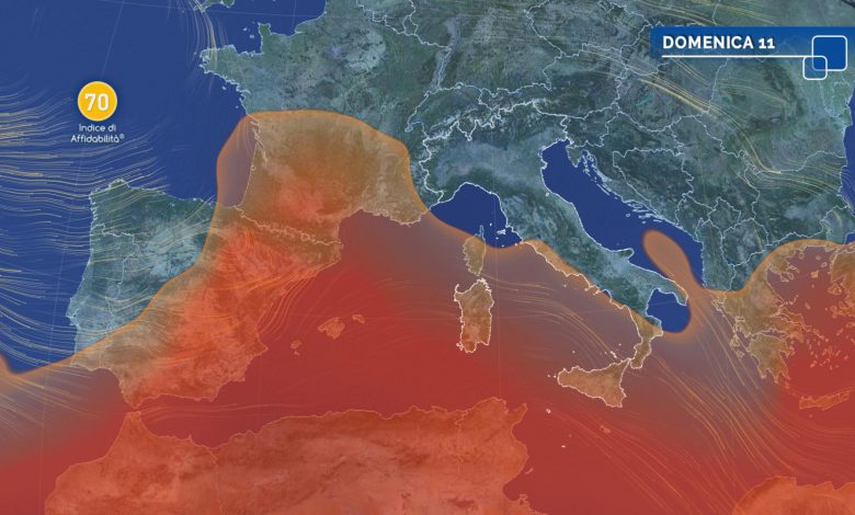 caldo in arrivo italia