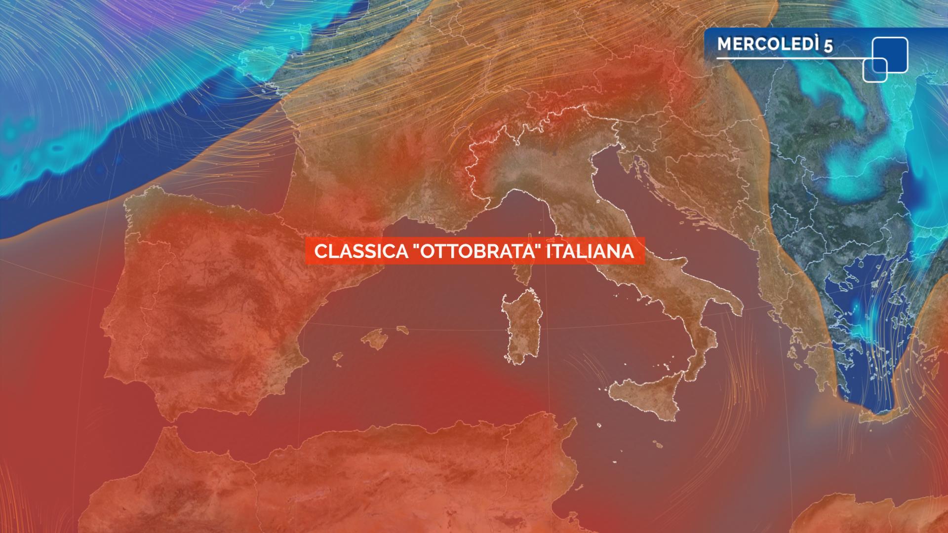 ottobrata meteo caldo ottobre