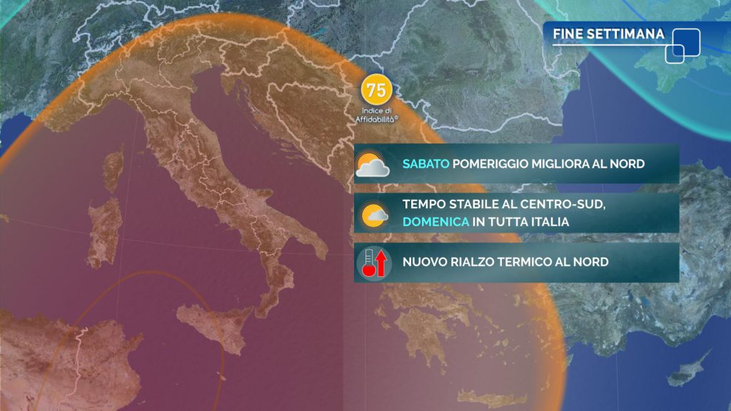 Autunno bloccato dall’Anticiclone al Nord torna un po’ di pioggia