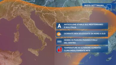 Photo of Anticiclone sull’Italia: tempo stabile e mite, ma con nebbia e smog in aumento