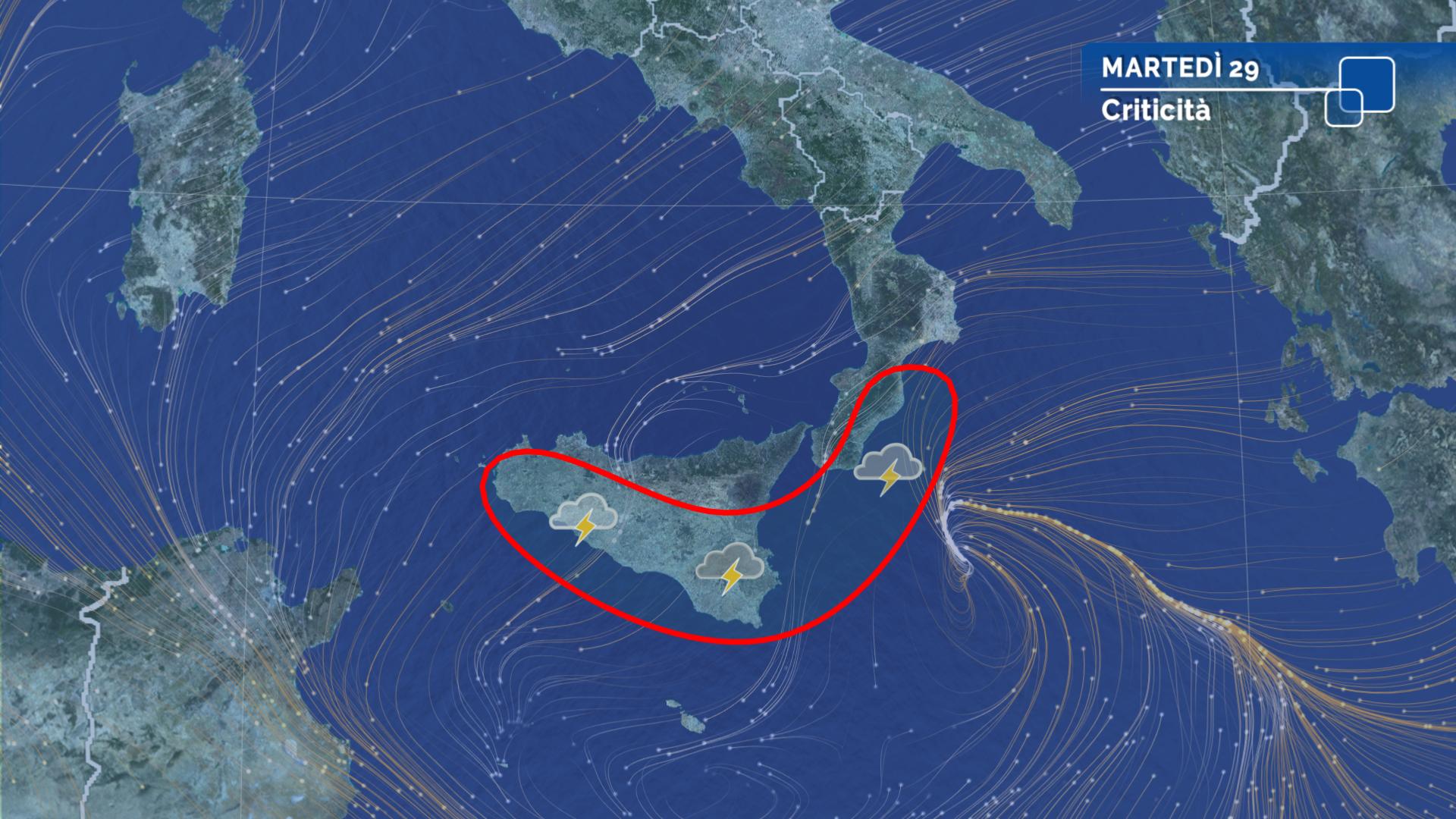 maltempo ciclone sud italia