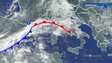 Photo of Meteo: weekend di maltempo al Centro e al Sud con venti burrascosi e neve!