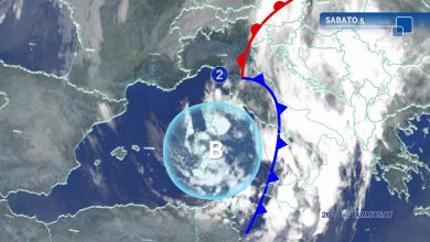 Photo of Vortice ciclonico in azione: venti di burrasca e rischio nubifragi