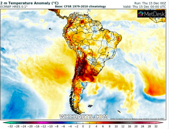 Chile, ola de calor extremo: incendios forestales y alerta de salud pública