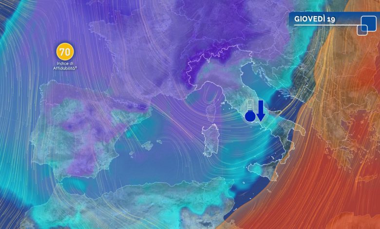 Inverno in arrivo: freddo, vento forte e neve fin verso quote di pianura