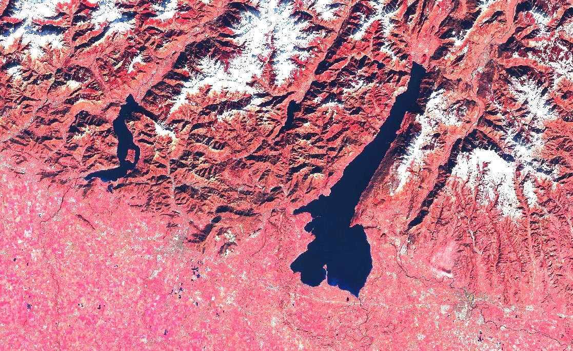 Lago di Garda dal satellite NASA