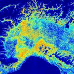 Siccità: lo stress idrico della vegetazione al Nord-Ovest ad inizio febbraio 2023. Fonte Sentinel-2