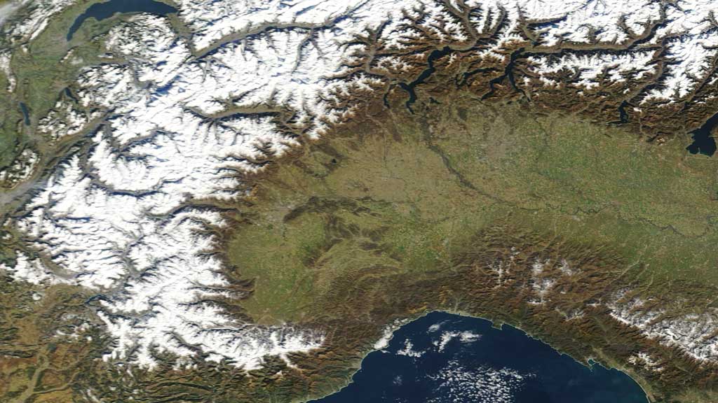 Il Nord-Ovest dal satellite NASA