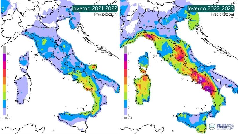 siccità nord inverno