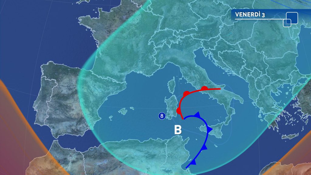 medicane meteo venerdì