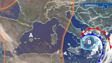 Photo of Alta pressione in rinforzo: ultime brevi piogge solo al Sud