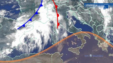 Photo of Meteo, perturbazione sfiora il Nord. Da domenica nuovo calo termico
