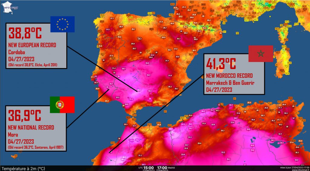 caldo record spagna europa