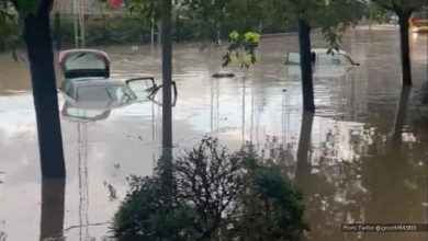 Photo of Forte nubifragio con grandine a Madrid: metropolitana e strade allagate