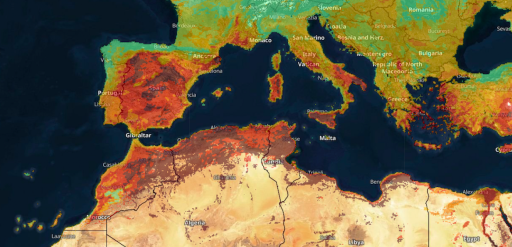 Calor extremo en el hemisferio norte: 46 grados en Sicilia, 45 en España