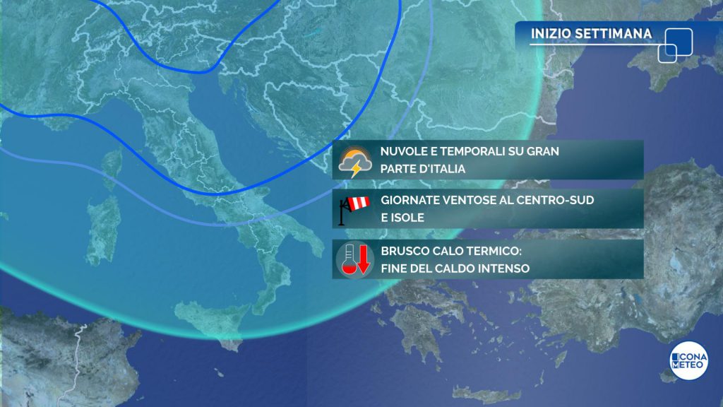 temporali in arrivo