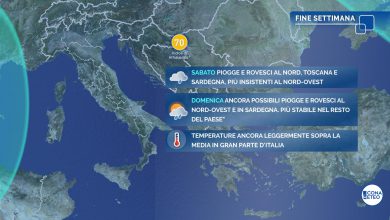 Photo of Meteo Weekend: vortice di maltempo da venerdì sull’Italia
