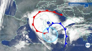 Photo of Meteo, vortice ciclonico sul Centro-Sud e sulle Isole: rischio di forte maltempo