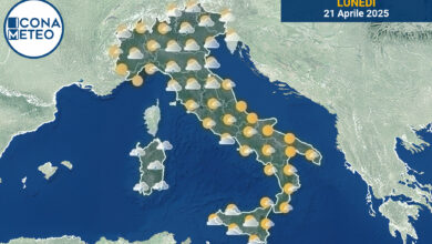 Photo of Meteo Italia oggi: piogge al Nord, sole al Sud e instabilità al Centro