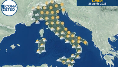Photo of Meteo Italia oggi: piogge al Nord, sole e temporali al Centro e Sud