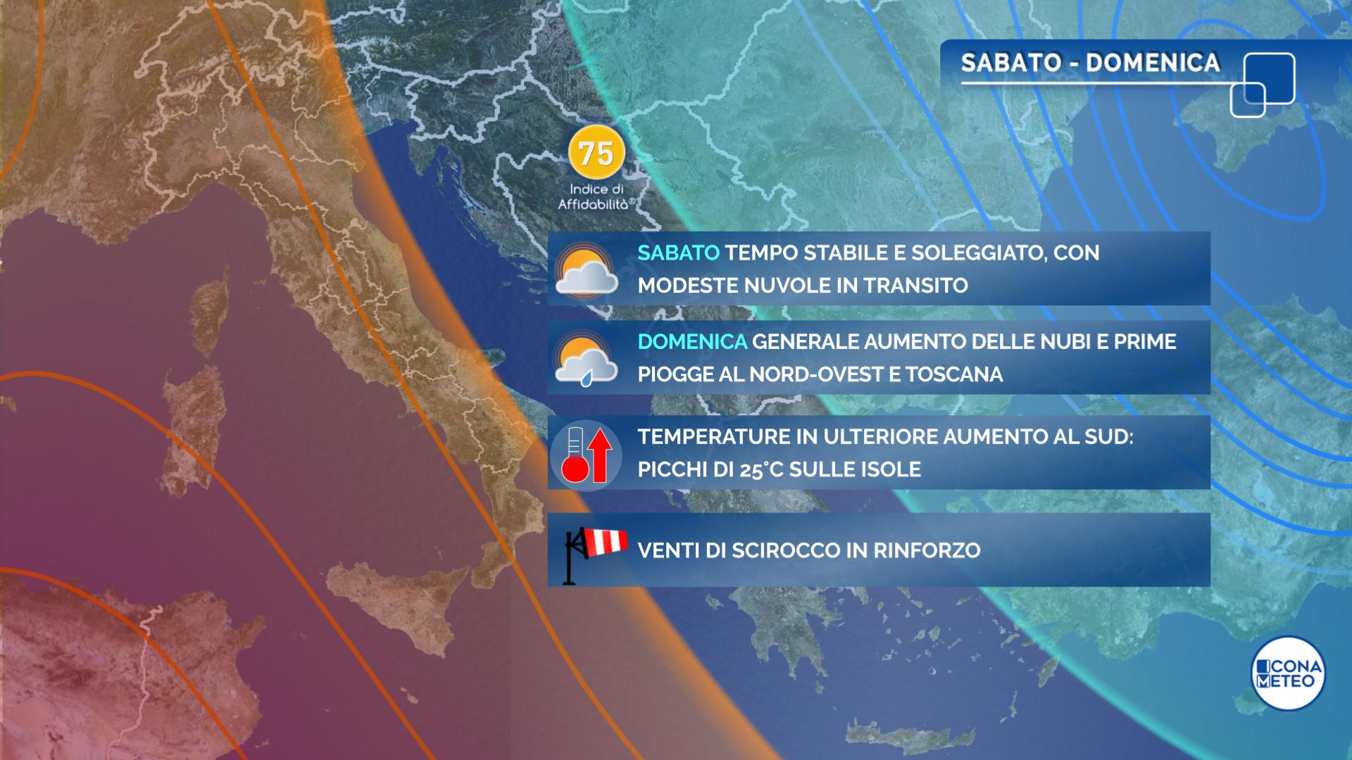 maltempo domenica verso pasqua