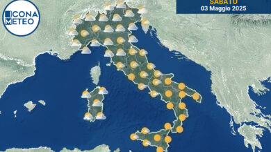 Photo of Meteo Italia oggi: sole al Sud, nuvole e piovaschi al Nord e Centro