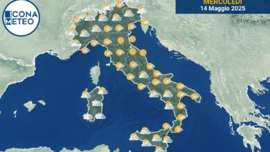 Photo of Meteo Italia oggi: condizioni variabili con piogge e temporali