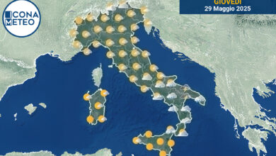 Photo of Meteo Italia oggi: Sole al Nord, Nuvole e Temporali al Sud