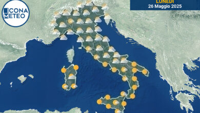 Photo of Meteo Italia: Sole al Nord, Rovesci al Centro e Temporali al Sud Domani