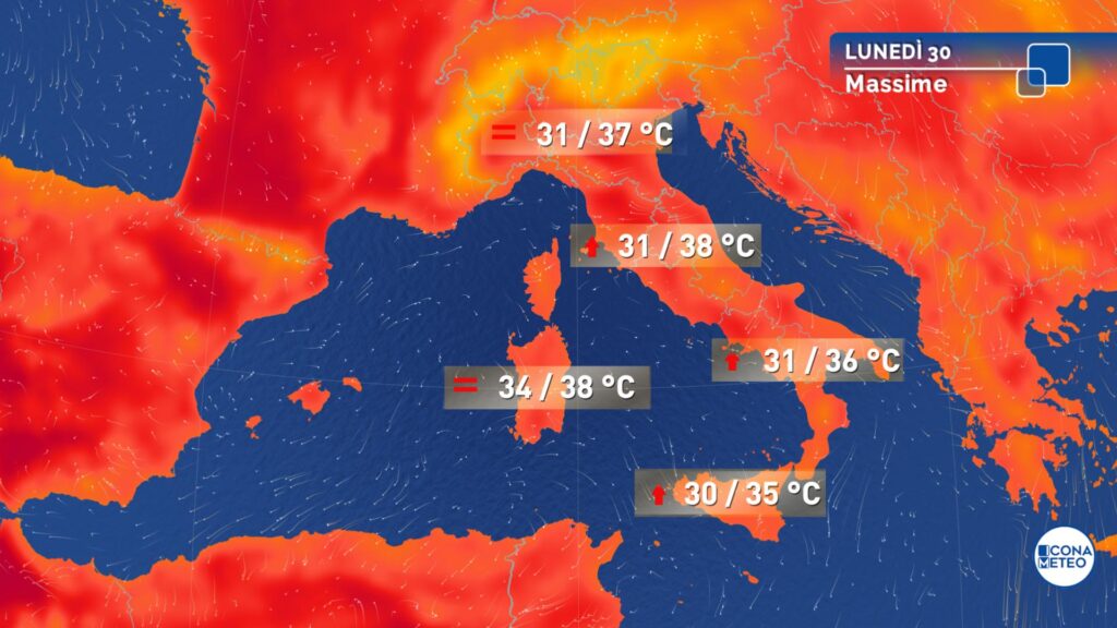 meteo caldo