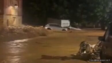 Photo of Allerta temporali e grandine in Spagna e Francia, allagamenti a Saragozza