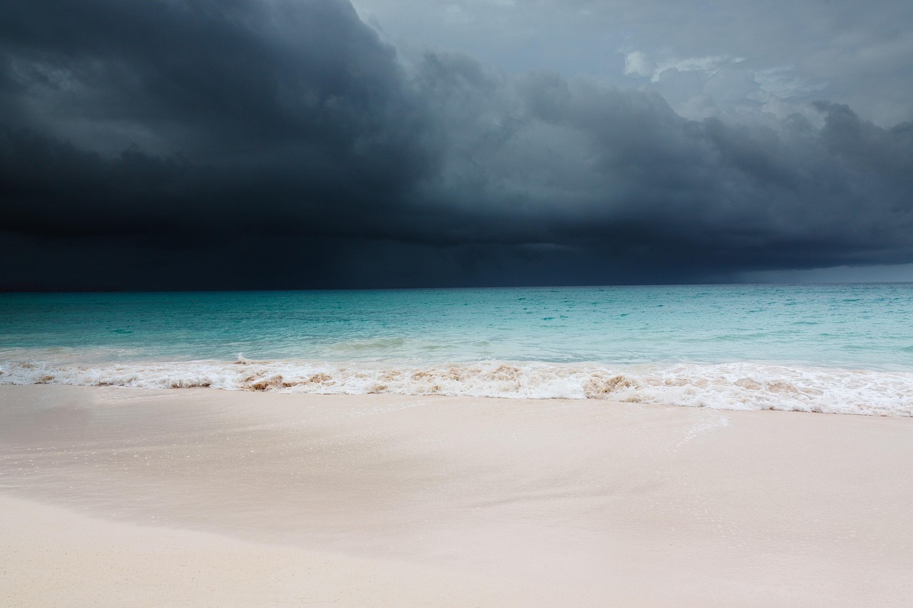 uragano spiaggia