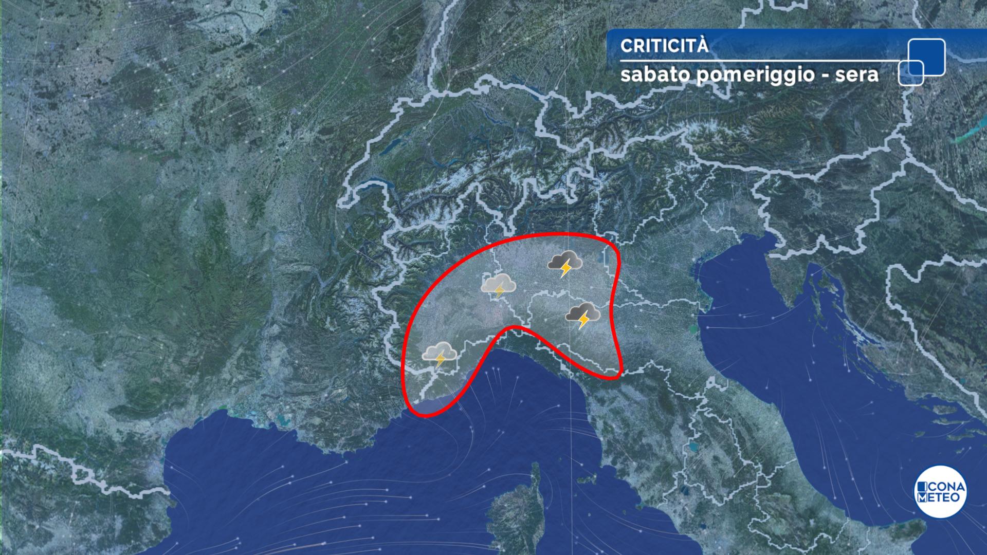 meteo temporali sabato