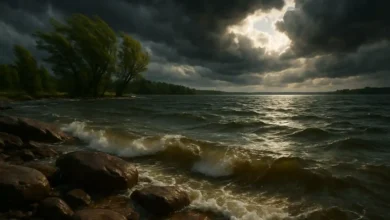 Photo of Tempesta sul Lago di Neuchâtel: raffiche fino a 140 km/h abbattono alberi e creano caos