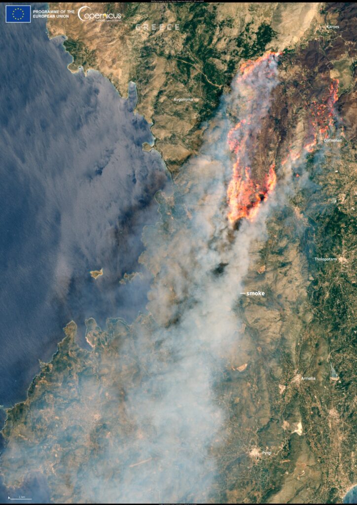 incendi grecia copernicus