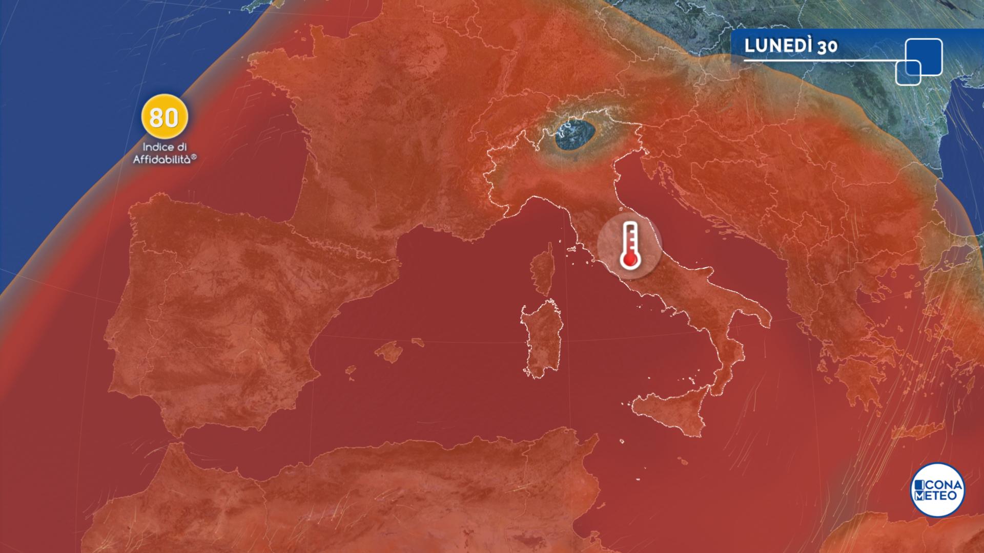 meteo lunedì