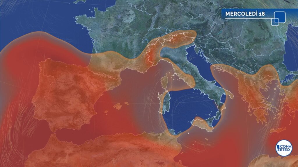 temperature mercoledì 18 luglio