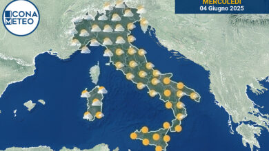 Photo of Meteo Italia oggi: piogge al Nord, sole al Centro e Sud
