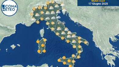 Photo of Meteo Italia oggi: Sole al Nord, Temporali al Centro e Sud