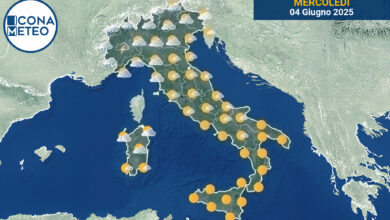 Photo of Meteo Italia domani: temporali al Nord, sole al Centro e Sud