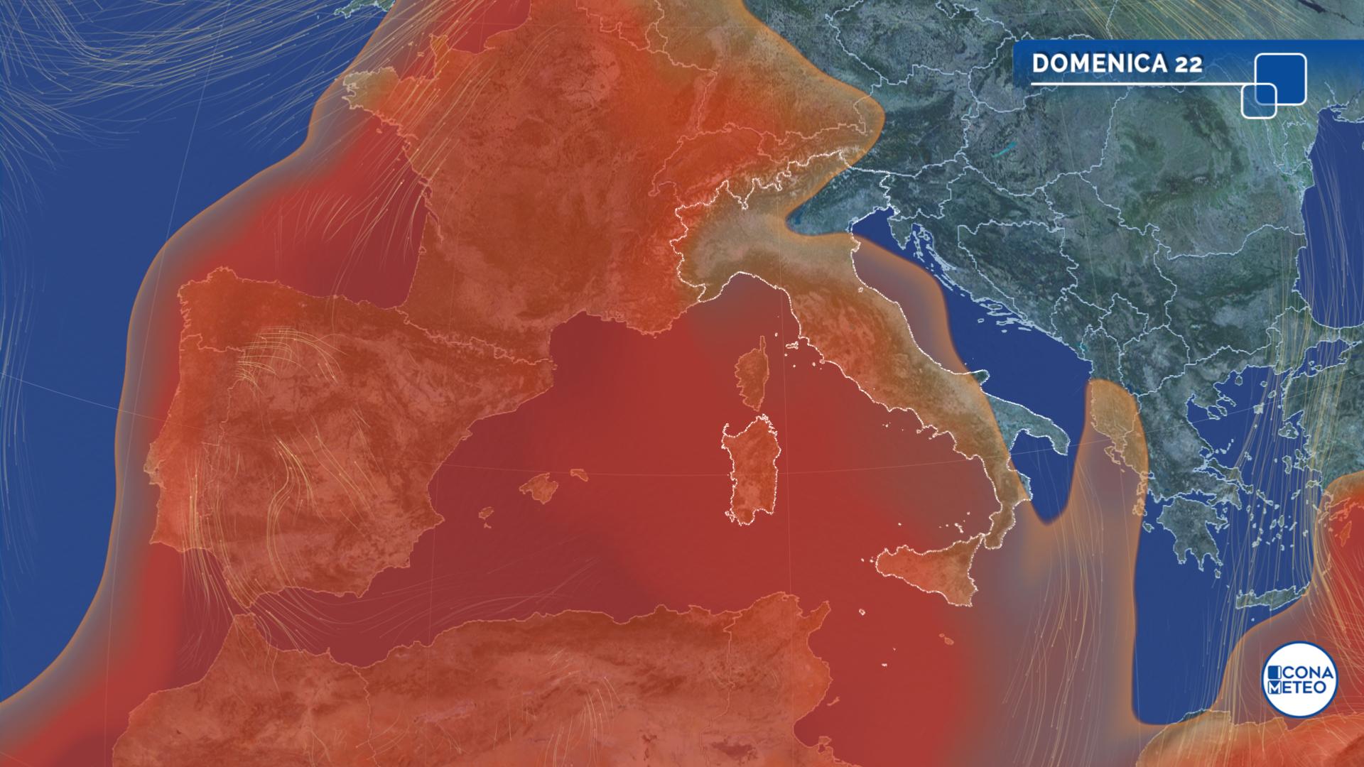 meteo weekend caldo