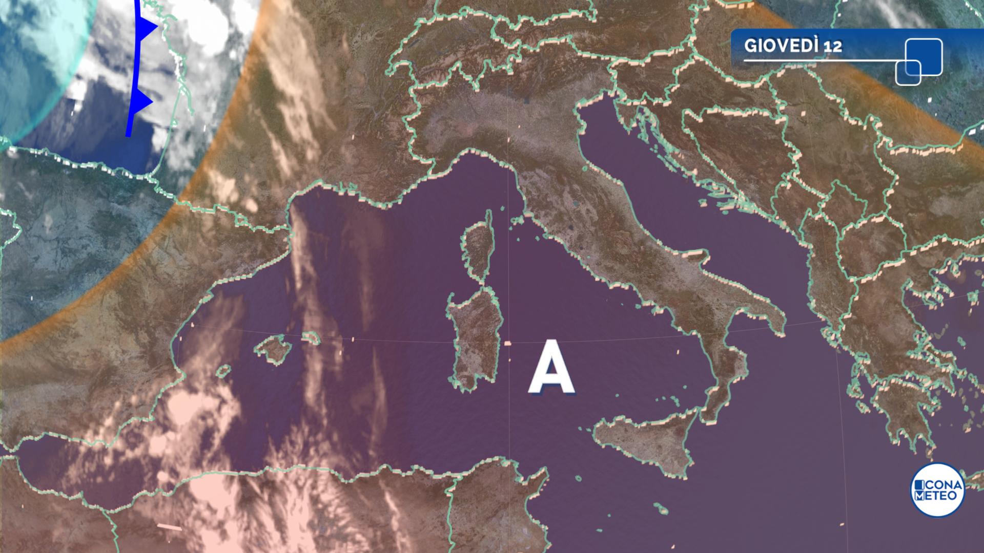 meteo caldo oggi giovedì 12 giugno