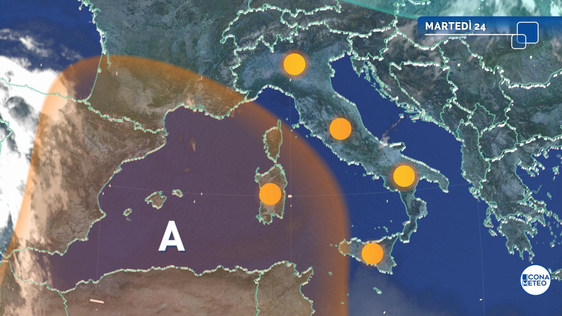 previsioni meteo oggi