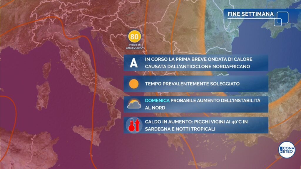meteo caldo